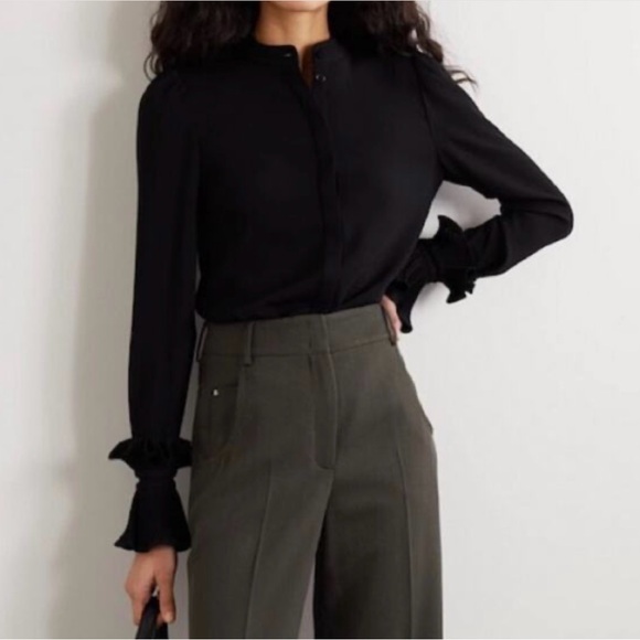 NWT Co Collection PLEATED CUFF SHIRT BLACK
L. - Picture 6 of 11